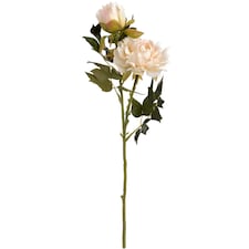 Hill Interiors Artificial Fashion Peony Spray - White - One Size