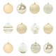 image 4 of 12PK Shatterproof Large Baubles Gold