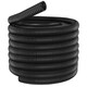 image 1 of SPARES2GO Corrugated Flexible Garden Fish Pond Marine Boat Hose Tube Pipe (15m Length x 32mm Diameter) | Black