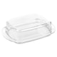 image 6 of Butter Cheese Dish Holder Storage Tray Clear Plastic Serving Container with Lid | Clear | 2 Dish | 2