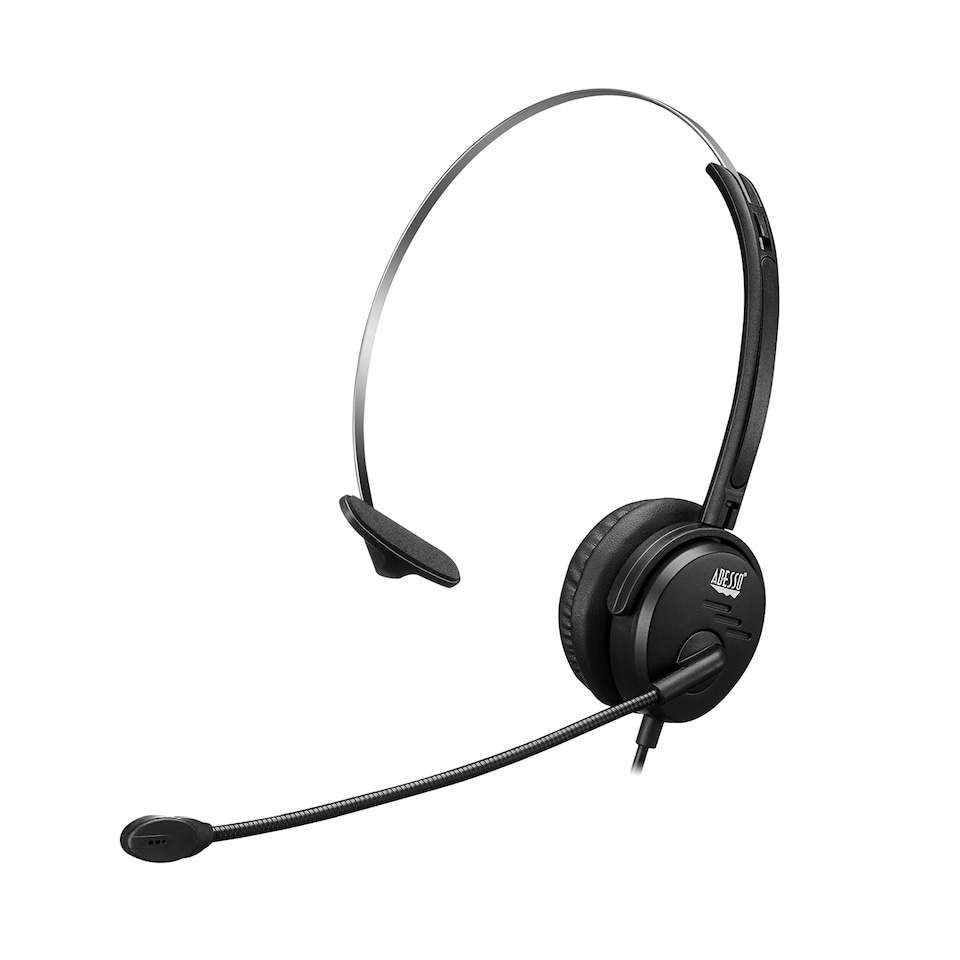 image 1 of Adesso USB Single-Sided Headset with adjustable Microphone
