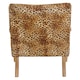 image 4 of Interiors by Premier Cefena Leopard Print Chair Brown