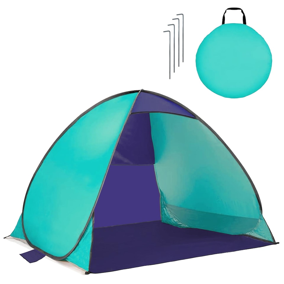 image 1 of GEEZY Pop Up Tent 2-3 Person UPF 50 Waterproof Beach Camping Shelter