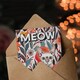 image 3 of Meow Devon Rex Cat Lover Floral Pet Portrait Birthday Card