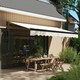 image 2 of Outsunny 3.5 x 3(m) Electric Retractable Awning w/ Aluminium Frame Beige 
