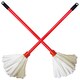 image 3 of 1 x Strip Flock Mop Head Super Absorbent Home Office & Commercial Floor Mop With Handle