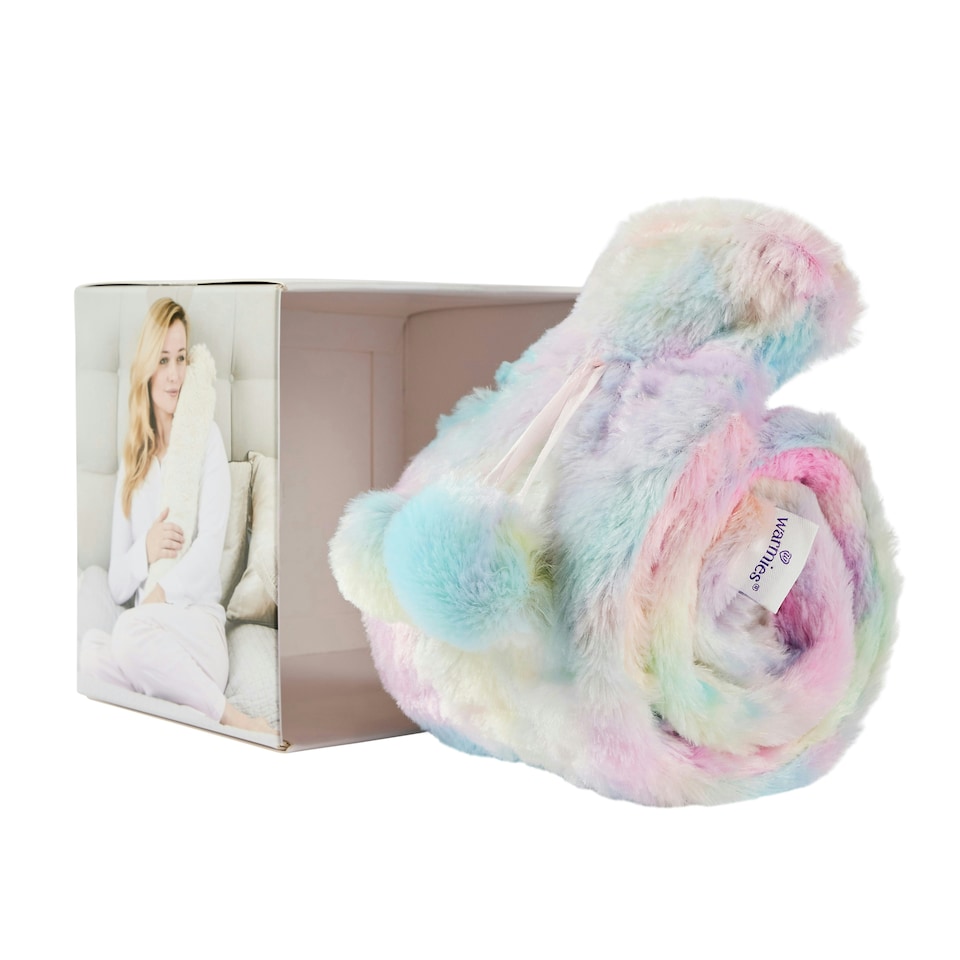 image 1 of Warmies Extra Long Hot Water Bottle Rainbow