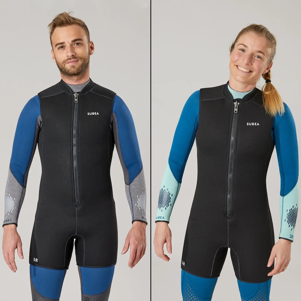 image 1 of Decathlon Neoprene SCD Scuba Diving Shorty Oversuit 5.5 mm