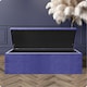 image 2 of Safar 120cm Wide Ottoman Storage box - Blue Naples Ottoman Box with Storage