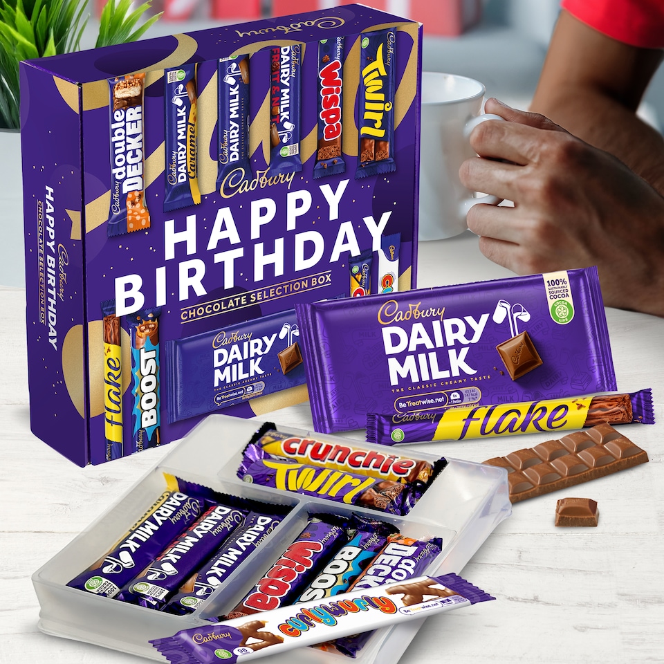 image 1 of Cadbury Happy Birthday Double Deck Chocolate Selection Box