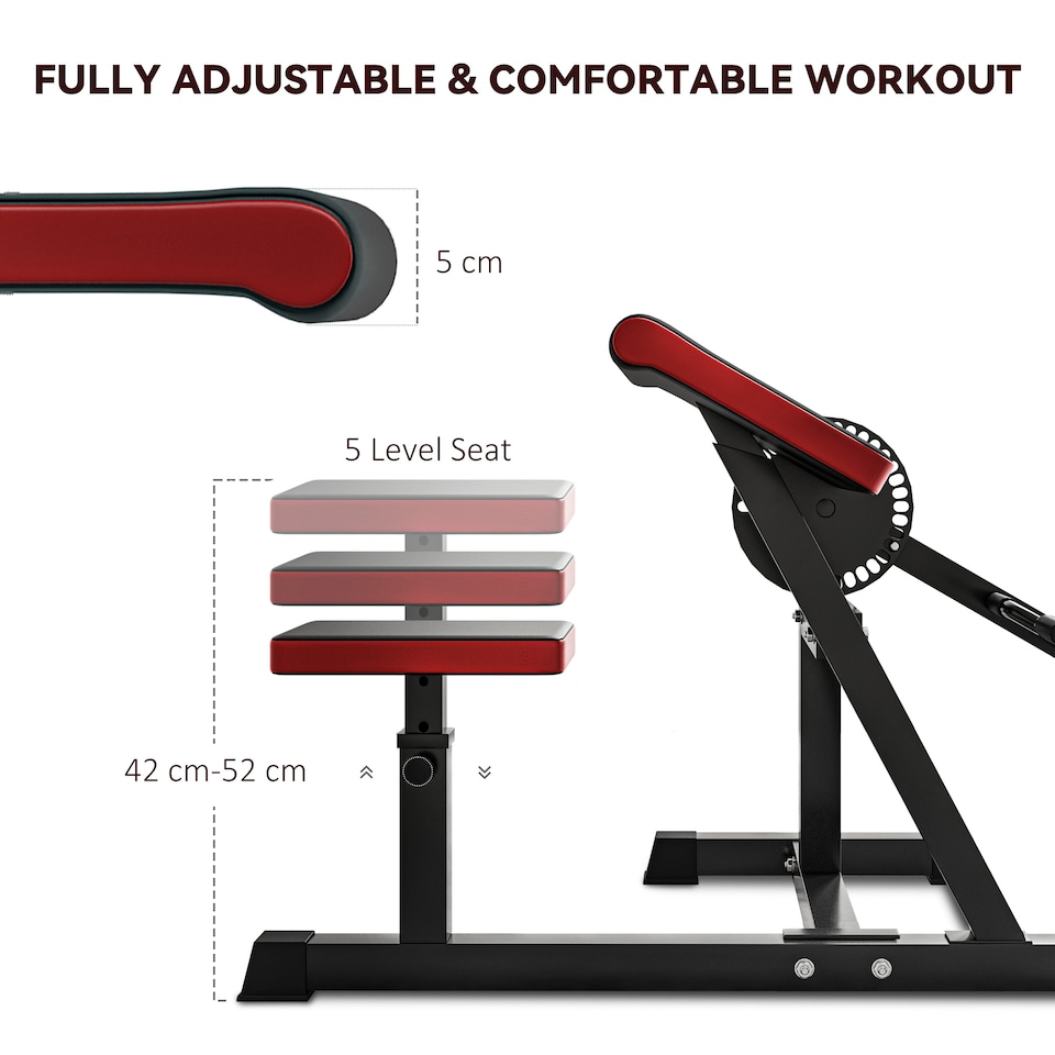 image 1 of SPORTNOW Adjustable Preacher Curl Bench with Elbow Cushion for Home Gym