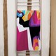image 2 of Colorful illustration of Elephant head in WPAP style Designer Bath Towel | Multi