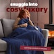 image 3 of Silentnight Luxury Heated Throw, Navy | Blue | Navy | One Size | 1
