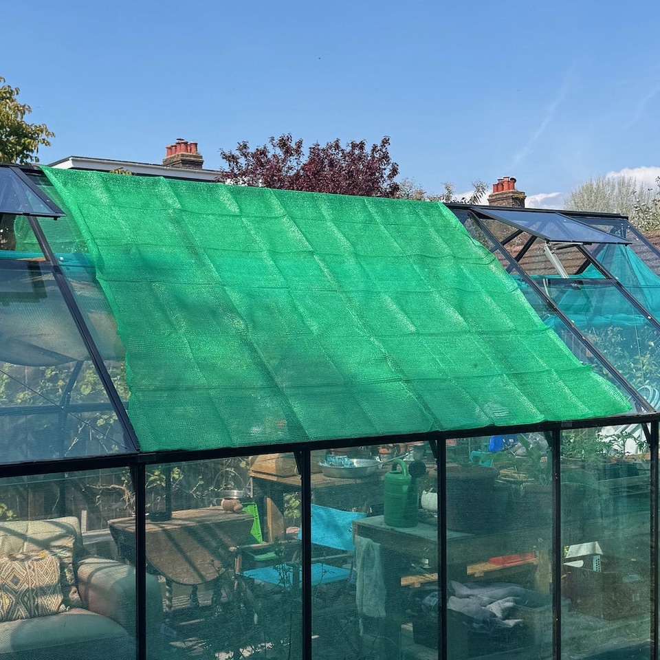image 1 of Greenhouse Sun Shade & Privacy Screen Net (2.5m x 2.4m)