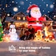 image 9 of HOMCOM 8ft Inflatable Penguin & Christmas Banner Decoration Indoor Outdoor WeatherResistant Shell Fun Cute