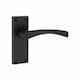 image 3 of Golden Grace 6 Pairs Victorian Scroll Astrid Door Handles Latch in Matt Black Finish - 120mm x 40mm Backplate Black
