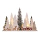 image 5 of 31cm Battery Operated Light up Wooden Christmas Tree with Deer and 15 Warm White LEDs