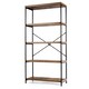 image 10 of COSTWAY 5-Tier Bookshelf Wood Bookcase Display Rack Brown Brown