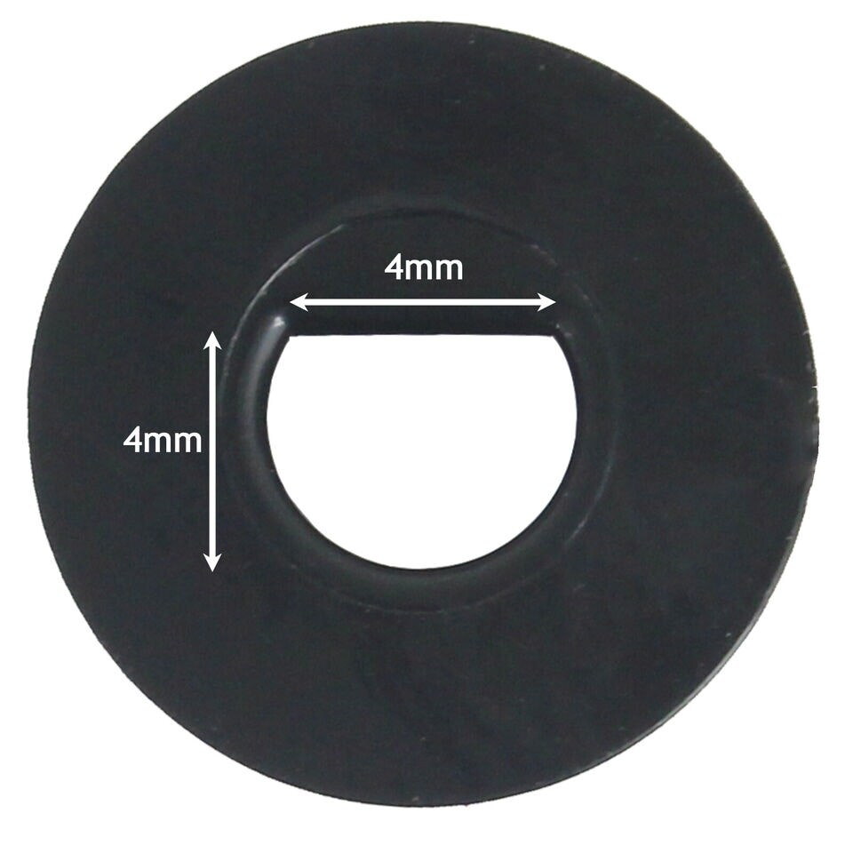image 1 of SPARES2GO Universal Black Chrome Control Knobs for All Makes and Models of Oven Cooker & Hob (Pack of 4)