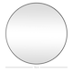 image 5 of HOMCOM Round Bathroom Mirror, 70  70cm Steel Framed Wall Mirror, Decorative Mirror for Bedroom, Living Room, Entryway, Black