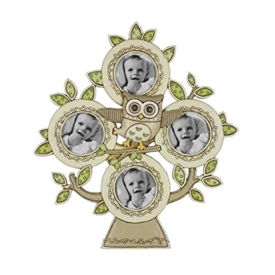 image 1 of Juliana Baby Noahs Ark Resin 4 Aperture Frame Owl (CG400)