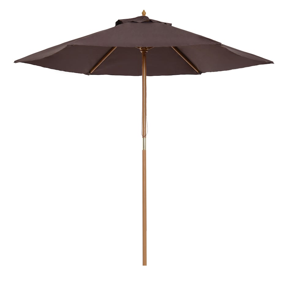 image 1 of Outsunny 2.5m Garden Parasol Sun Shade Patio Outdoor Umbrella Canopy