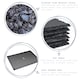 image 2 of Argon Tableware Heart Slate Placemats - 25cm - Pack of 24 | Black | Natural