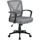 image 1 of Yaheetech Adjustable Computer Chair Study Chair with Mid Back Grey | Dark Grey