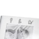 image 4 of Silver Baby Photo Frame with Pram, Booties & Rattle Icons