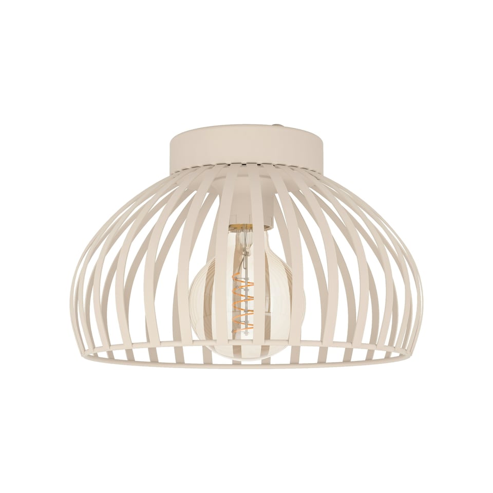 image 1 of EGLO Mogano 3 Sandy Steel Minimalist, Caged Style Ceiling Light