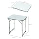 image 5 of Outsunny 2FT Garden Outdoor Camping Table Portable Folding Picnic Table Aluminium Frame with Adjustable Height 60L x 45W x 64H cm