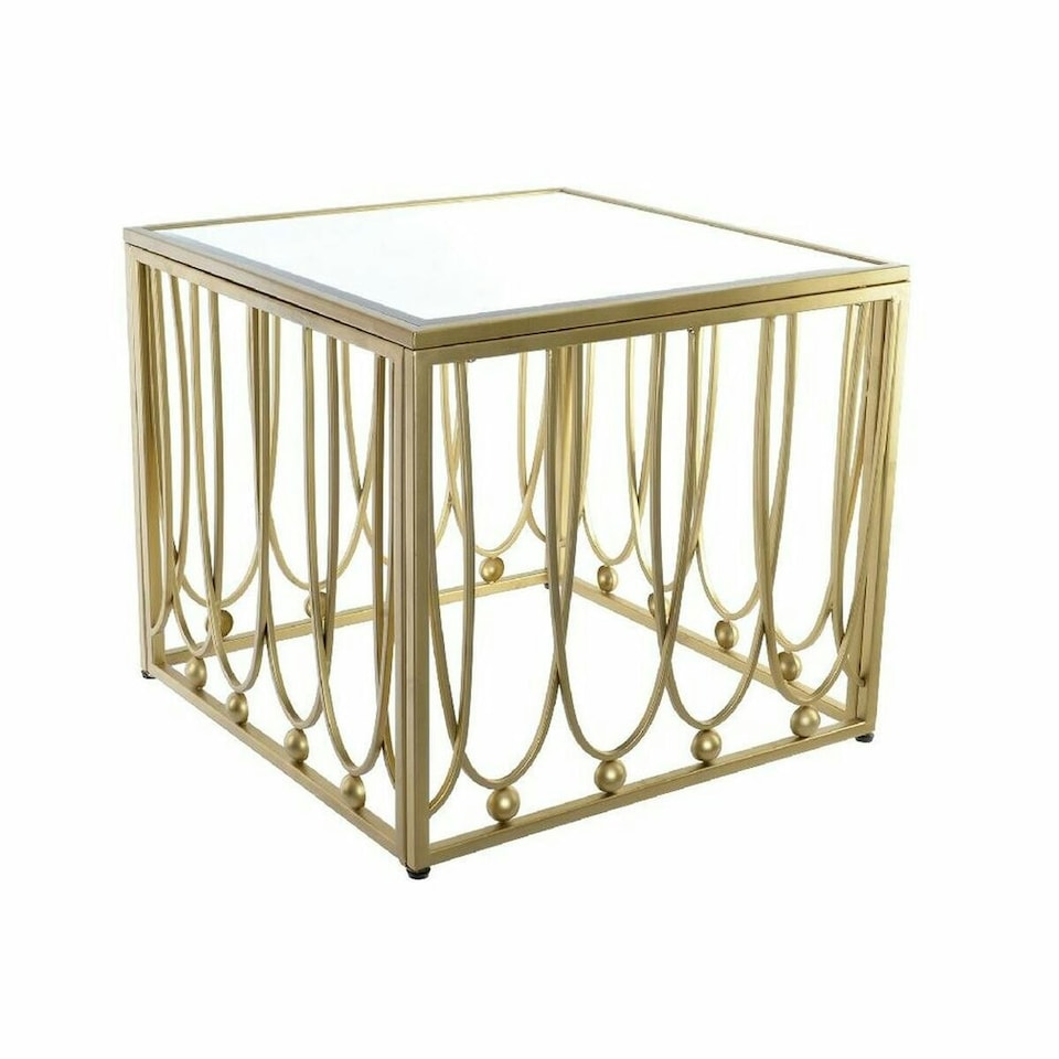 image 1 of Side table DKD Home Decor Mirror Golden Metal MDF (57 x 57 x 52 cm) N/A