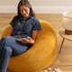 image 2 of Kingston Classic Beanbag Corduroy Yellow Set of 2 | Yellow | Yellow | 2