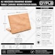image 10 of A2 Wooden Drawing Board Table Canvas Workstation Sketch Easel | Brown