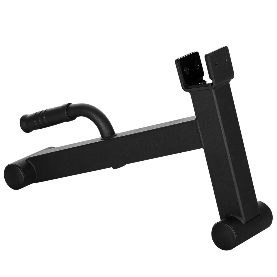 image 1 of SPORTNOW Deadlift Barbell Jack for Loading, Unloading Barbell Plates Black | Short