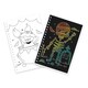 image 2 of Pack of 12 Halloween Rainbow Scratch Art and Colouring Books