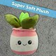 image 5 of Potted Plants Soft Toy Cute Plushie Huggable Cuddly Stuffed Toy Gift 20cm Pink