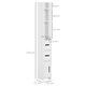 image 3 of kleankin Freestanding Bathroom Cabinet w/ Open Shelves 3 Cupboards