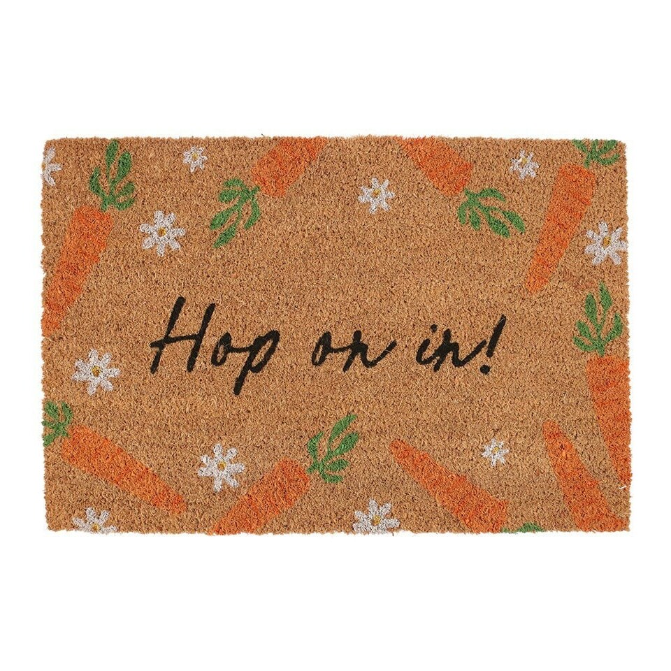 image 1 of Something Different Hop On In Door Mat - Natural - One Size | Cream | One Size