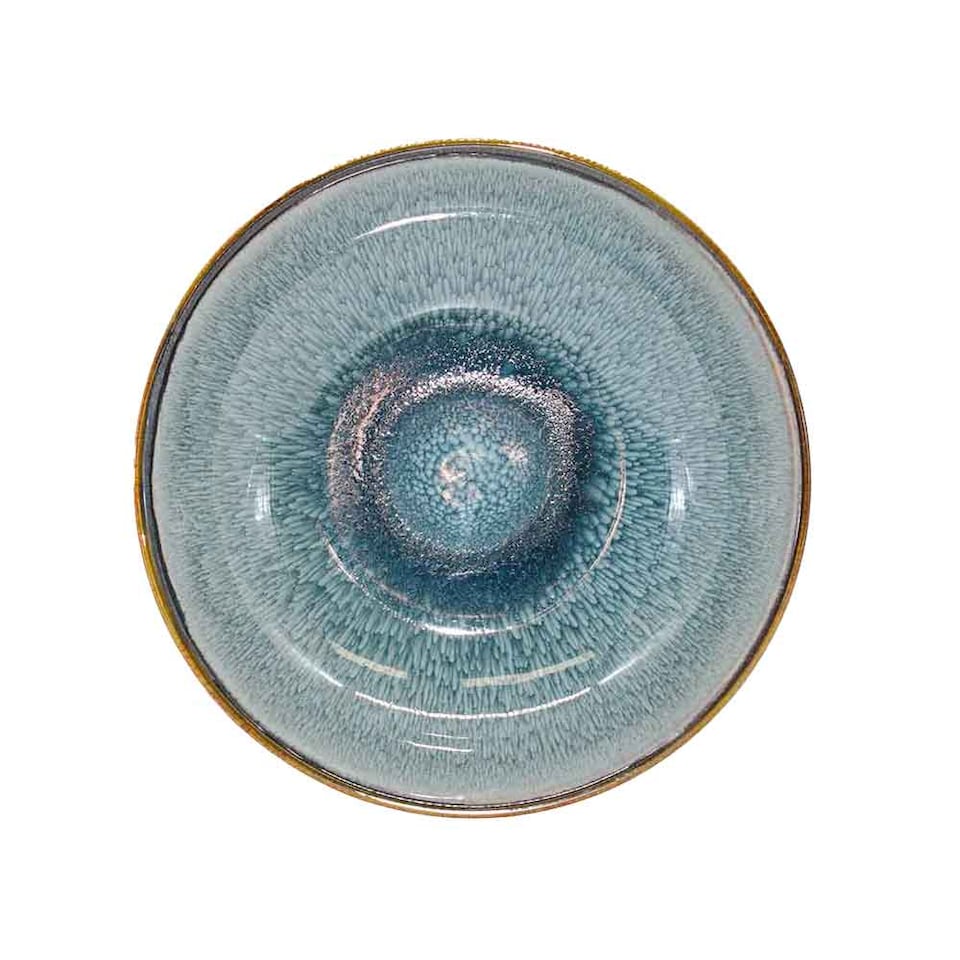 image 1 of Scandi Home Set of 4 Stavanger 21cm Blue Artisan Glaze Ceramic Pasta Bowls | Blue | Dark Blue