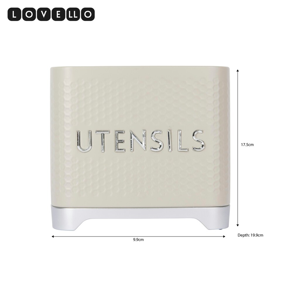 image 1 of Lovello Utensil Holder Cream Textured