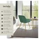 image 2 of Chair Marilyn - with armrests, padded, velvet look, golden steel legs - Set of 4 Green | Dark Green/Gold