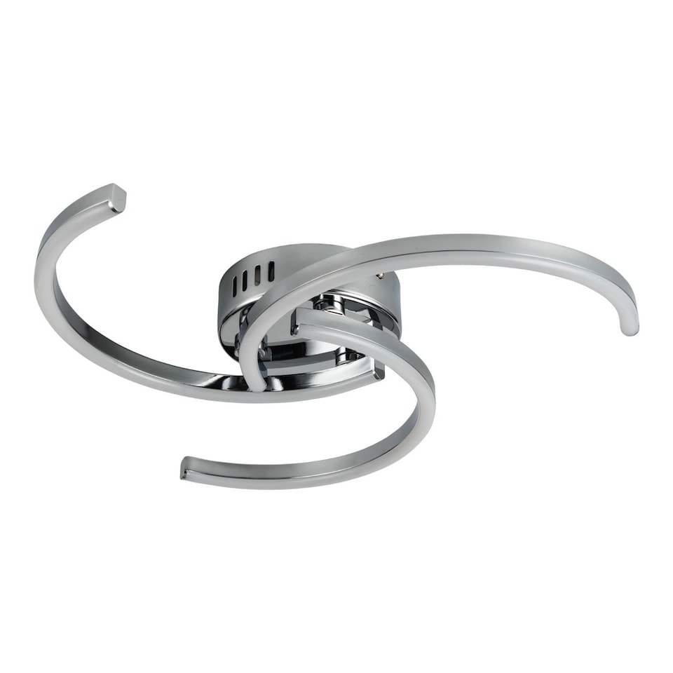 image 1 of Curve - Chrome LED Flush Ceiling Light | Chrome | 1
