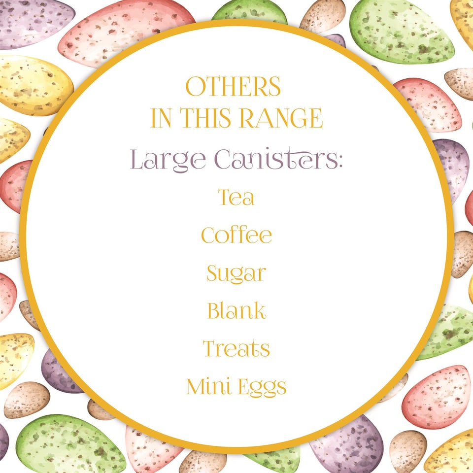image 1 of Mini Speckled Eggs Large Treats Canister