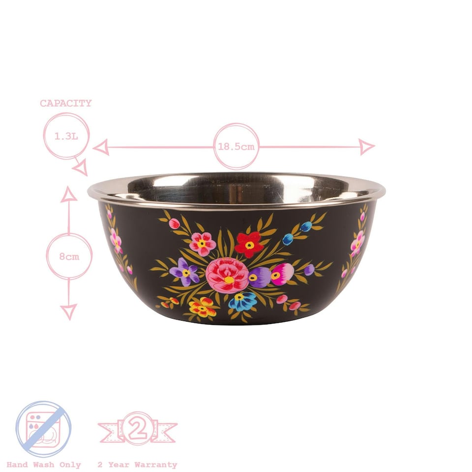 image 1 of BillyCan 3pc Picnic Bowl Set - Carbon Pansy
