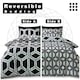 image 7 of Hendrix Geometric Duvet Cover Set Reversible Polycotton Beddings Multi | Double