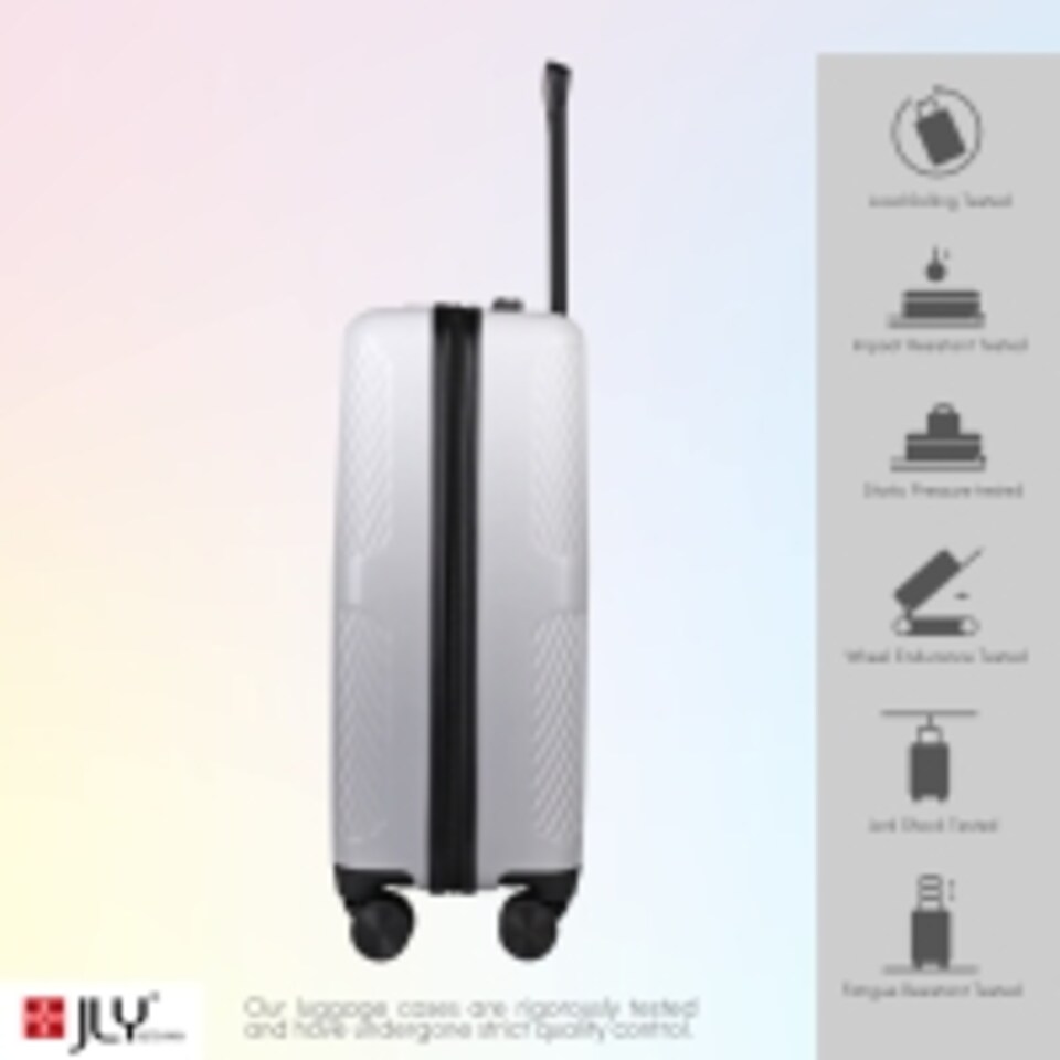 image 1 of 2 Pcs Set,Suitcase Premium Lightweight, Carry-on Hand Luggage, Durable ABS+PC Hardshell, Zipper Closing with TSA Lock, 4 Spinner Wheels