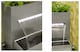 image 4 of Planter & Waterfall Cascade Silver Stainless Steel Outdoor Water Feature with Lights H89cm
