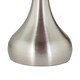 image 5 of Romana - Brushed Chrome Touch Operated Table Lamp with Natural Linen Shade Silver | Brown