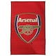 image 1 of Arsenal FC Official Printed Football Crest Rug/Floor Mat - Red - One Size